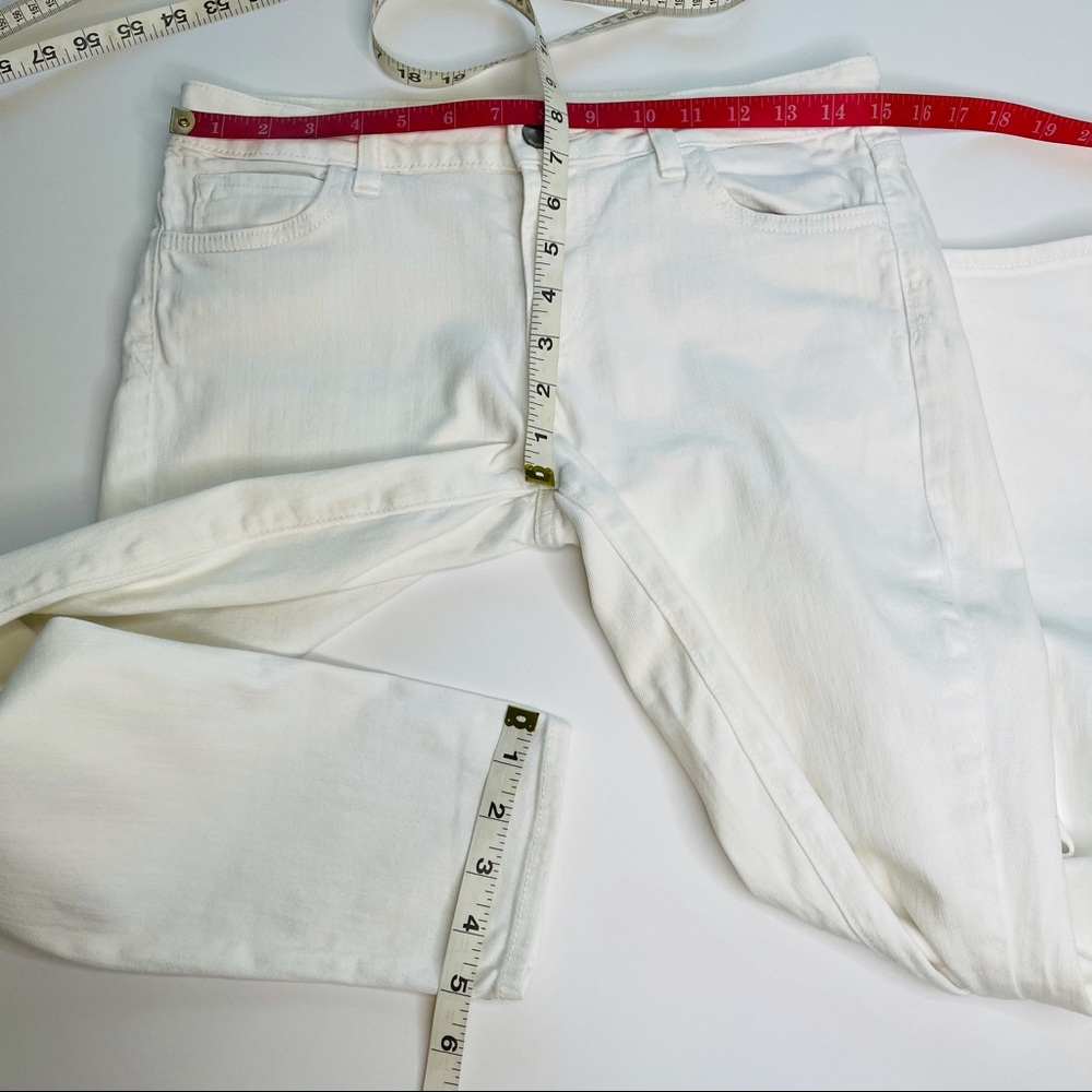 Vince White Waxed Crop 5PKT Skinny Jeans Size 28 - Picture 13 of 14